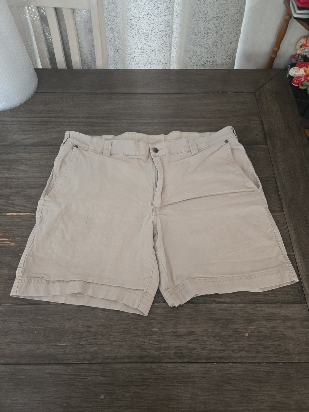 Columbia Flex ROC Men's Shorts Khaki Tan Cotton Stretch Hiking Casual Size 40